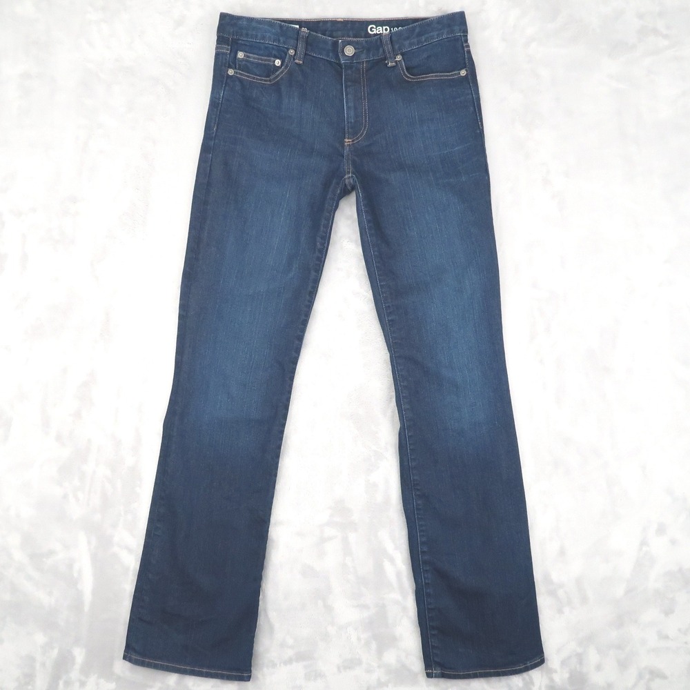 Gap Jeans Womens 29 Regular Fit 31x33 Dark Wash Perfect Boot Classic Mid Rise
